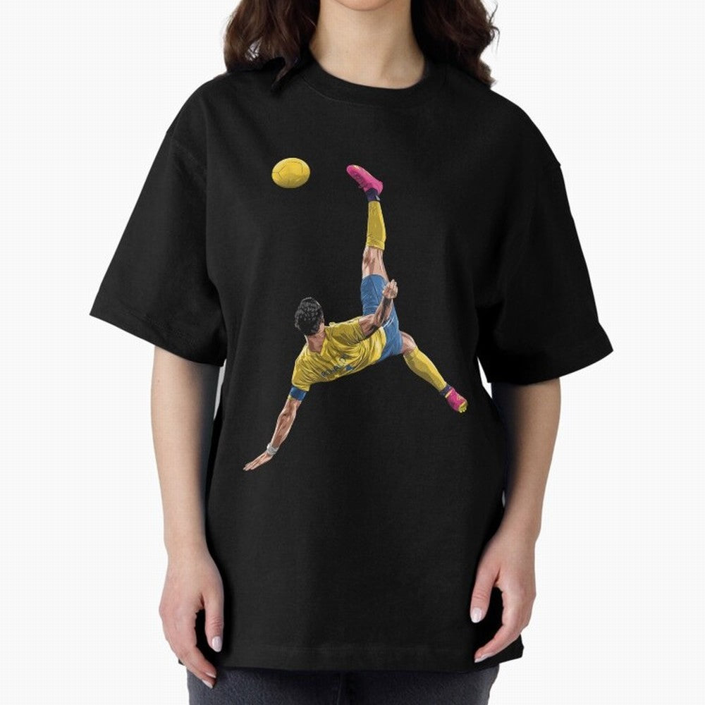 CRISTIANO RONALDO BICYCLE KICK GOAL AL NASSR Classic Oversized T-Shirt Celebrate Global Passion for FIFA World Cup 2026 for Fans of CR7 and Brazil, Portugal and Argentina, Bringing Worldwide Fan Energy, Dramatic Goals, Stadium Lights and
