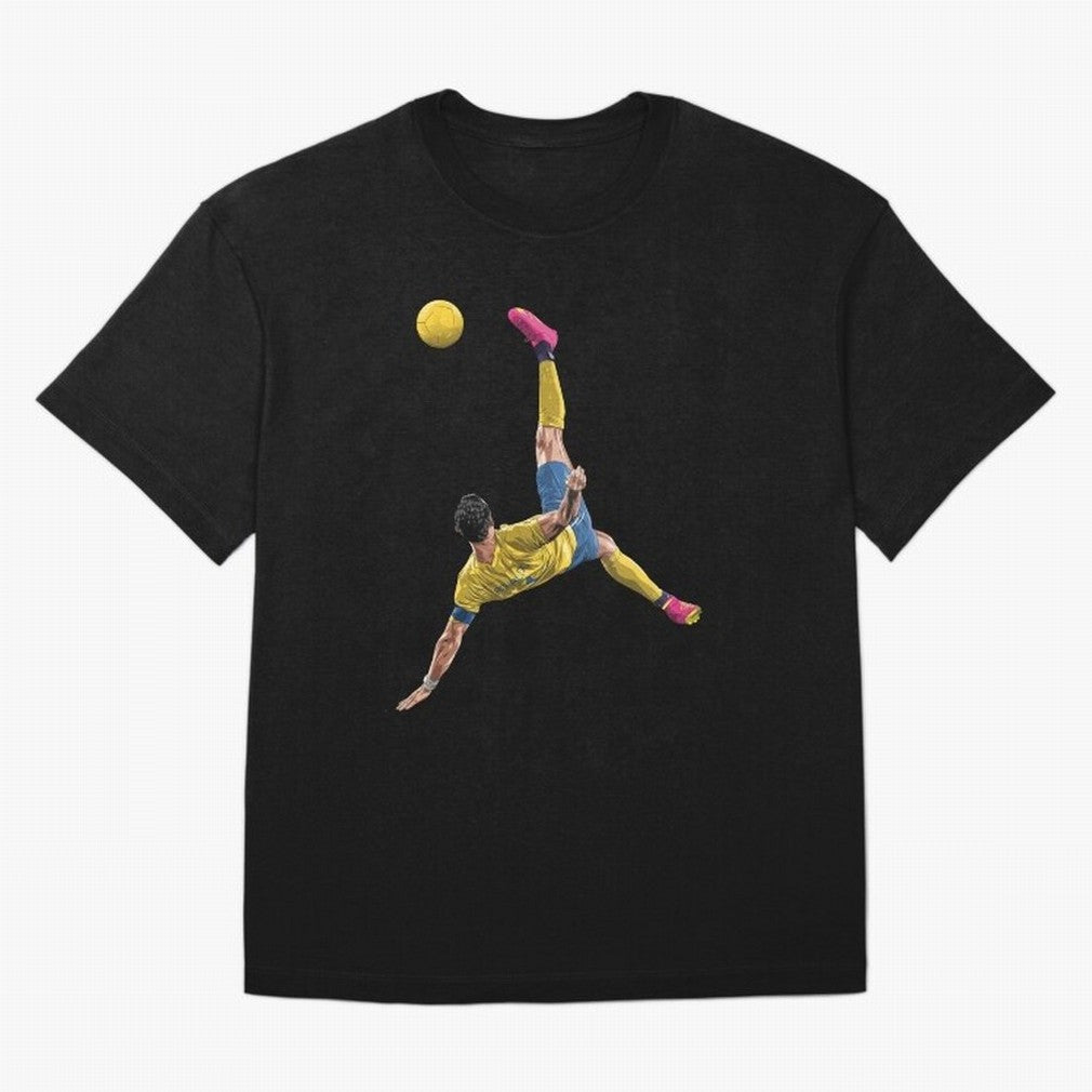 CRISTIANO RONALDO BICYCLE KICK GOAL AL NASSR Classic Oversized T-Shirt Celebrate Global Passion for FIFA World Cup 2026 for Fans of CR7 and Brazil, Portugal and Argentina, Bringing Worldwide Fan Energy, Dramatic Goals, Stadium Lights and