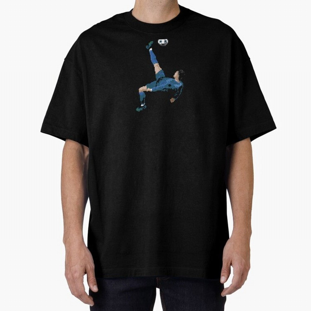 Cristiano Ronaldo Oversized T-Shirt Stand with FIFA World Cup 2026 Group Stage Spirit, Centered on France, Mbappe, Vintage Soccer Flavor, Modern Football Stars, National Flags and Final Night Emotion; Created for Match Day Parties, Soccer Gifts,