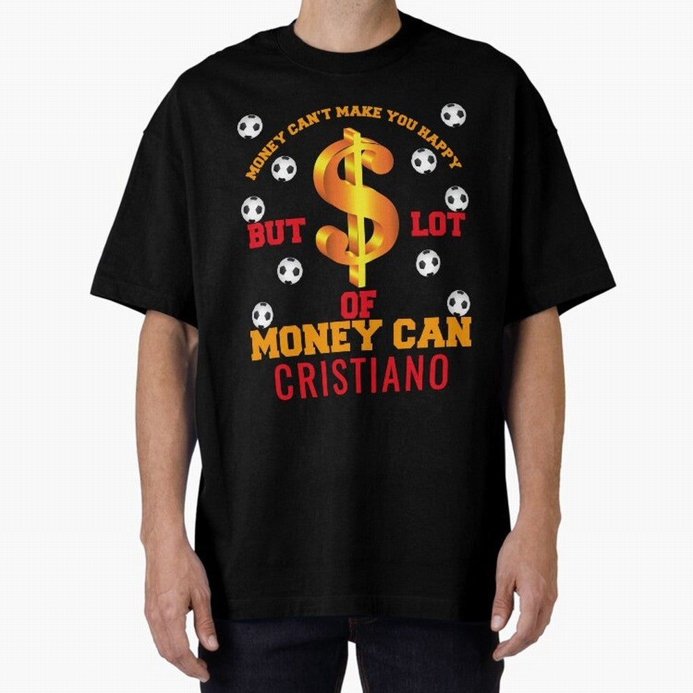Cristiano Ronaldo al nassr Oversized T-Shirt Honor Football Greatness during Match Day Hype around FIFA World Cup 2026, Haaland and Mbappe, Argentina and Brazil, Fan Favorite Moments, National Team Passion, Big Match Drama and Soccer History; Ideal