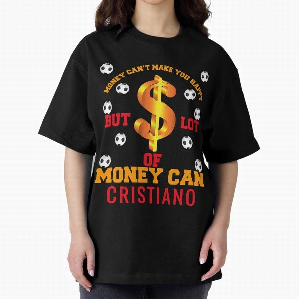 Cristiano Ronaldo al nassr Oversized T-Shirt Honor Football Greatness during Match Day Hype around FIFA World Cup 2026, Haaland and Mbappe, Argentina and Brazil, Fan Favorite Moments, National Team Passion, Big Match Drama and Soccer History; Ideal