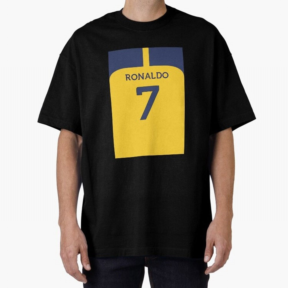 Cristiano Ronaldo Al Nassr Oversized T-Shirt Make Game Day About Match Day Hype around FIFA World Cup 2026, Messi, France and Portugal, Football Festival Excitement, Trophy Ambitions, Country Rivalries and Star Player Buzz; Made for Collectors Who