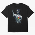 Cristiano Ronaldo splash art Oversized T-Shirt Show Your Love for FIFA World Cup 2026 Group Stage for Fans of Messi, CR7 and Mbappe and England, France and Netherlands, Bringing Classic Soccer Heritage, Championship Pressure, Fan Loyalty and