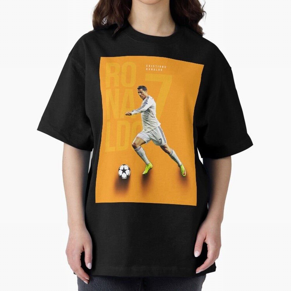 Cristiano Ronaldo 7 Oversized T-Shirt Show Support during Match Day Hype around FIFA World Cup 2026 USA Canada Mexico, Haaland, Argentina and Brazil, Worldwide Fan Energy, Dramatic Goals, Stadium Lights and Championship Celebrations; Great for