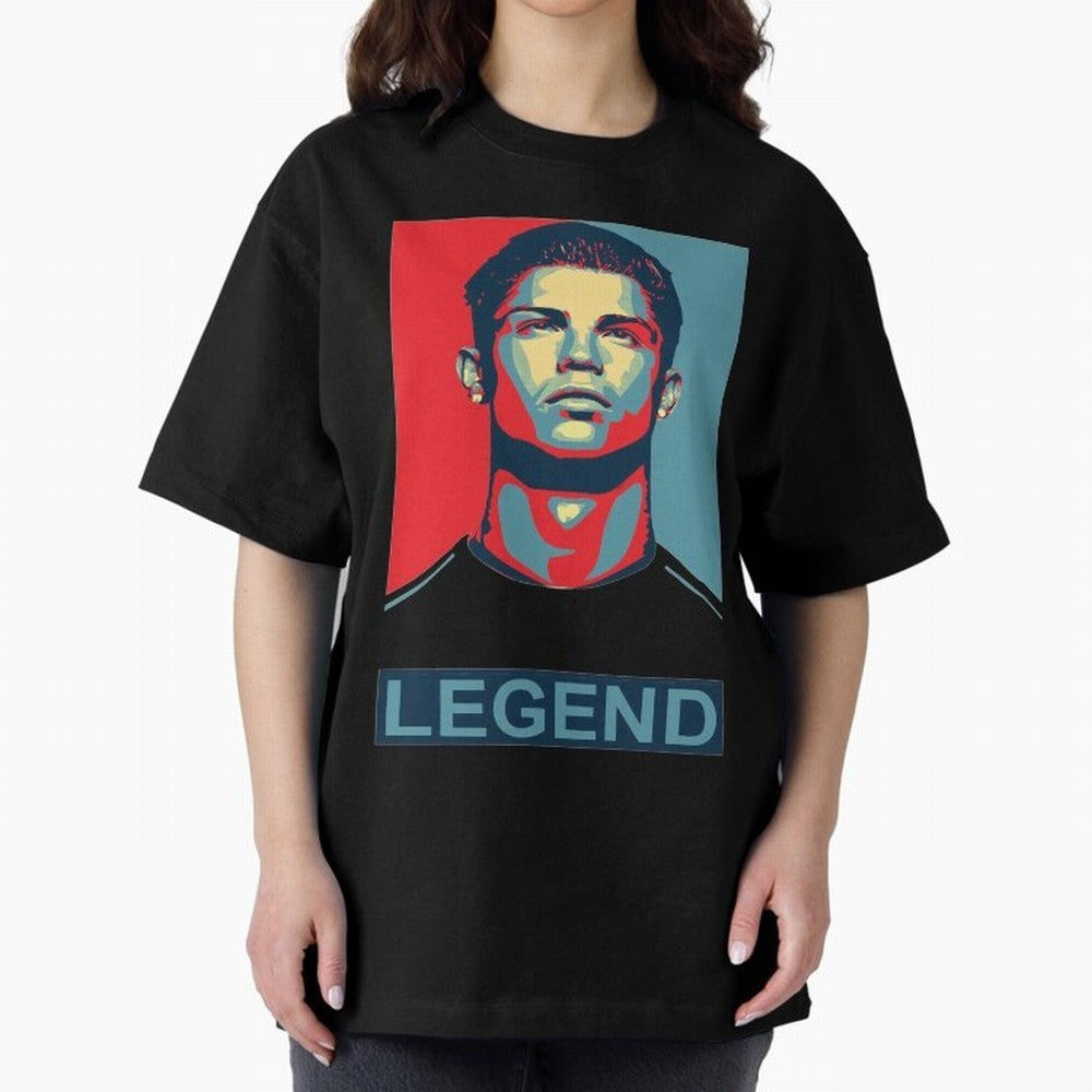 cristiano ronaldo legend Oversized T-Shirt Spotlight FIFA World Cup 2026 for Fans of Messi, CR7 and Mbappe and Argentina and Brazil, Bringing Champion Mindset, Group Stage Buzz, Knockout Tension and Passionate Fan Culture; Created for Match Day