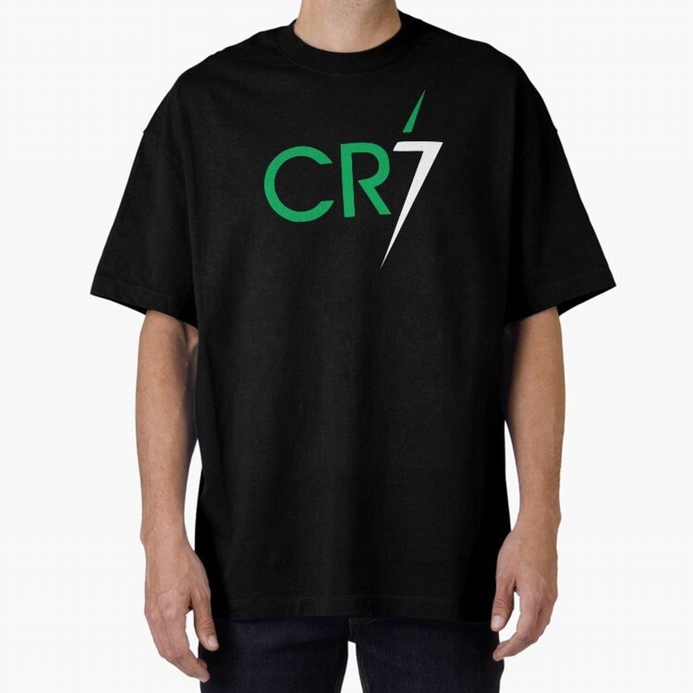 Cristiano Ronaldo CR7 Soccer Football Portugal Champion Oversized T-Shirt Create FIFA World Cup 2026 for Fans of Messi, Neymar and Mbappe and Spain, Bringing Championship Spirit, Famous Goals, Roaring Crowds and International Football Unity; Great