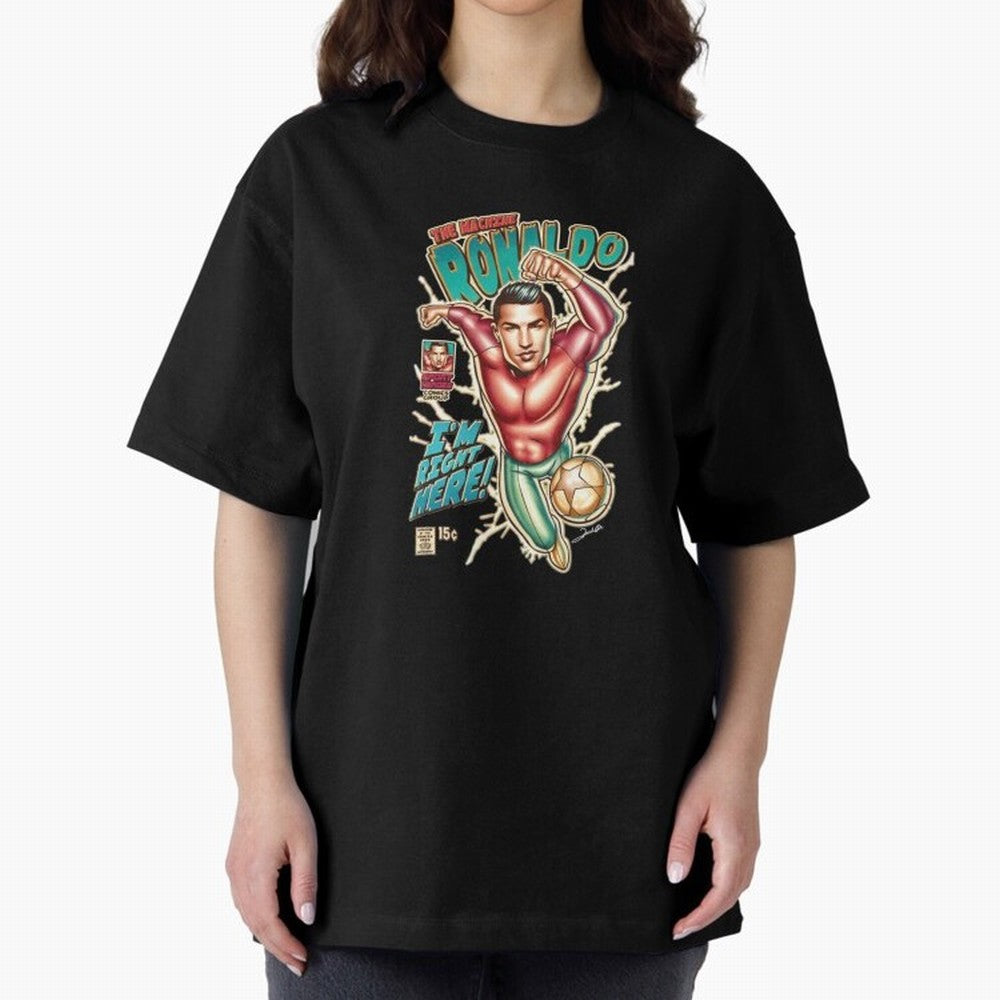 The Machine Ronaldo Oversized T-Shirt Mark Match Day Hype around FIFA World Cup 2026 USA Canada Mexico, Neymar, Haaland and Cristiano Ronaldo, Netherlands, Stadium Chants, National Pride, Trophy Dreams and Unforgettable Football Memories; Perfect