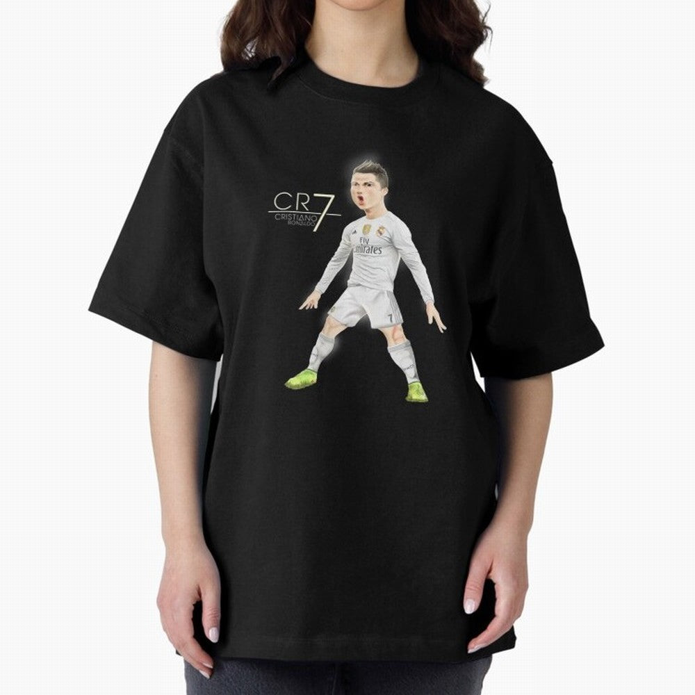 CR7 Oversized T-Shirt Live for the Drama of FIFA World Cup 2026 USA Canada Mexico Spirit, with Brazil, Portugal and Argentina, Neymar, Haaland and Cristiano Ronaldo, Stadium Memories, Football Loyalty, International Chants and Championship