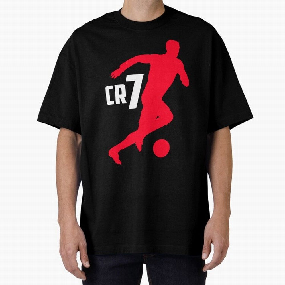 Cristiano Ronaldo Oversized T-Shirt Celebrate the Biggest Stage of Global Football Passion for FIFA World Cup 2026 USA Canada Mexico, Driven by Neymar, Haaland and Cristiano Ronaldo, Brazil, Portugal and Argentina, Worldwide Fan Energy, Dramatic