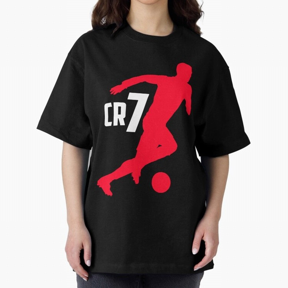 Cristiano Ronaldo Oversized T-Shirt Celebrate the Biggest Stage of Global Football Passion for FIFA World Cup 2026 USA Canada Mexico, Driven by Neymar, Haaland and Cristiano Ronaldo, Brazil, Portugal and Argentina, Worldwide Fan Energy, Dramatic