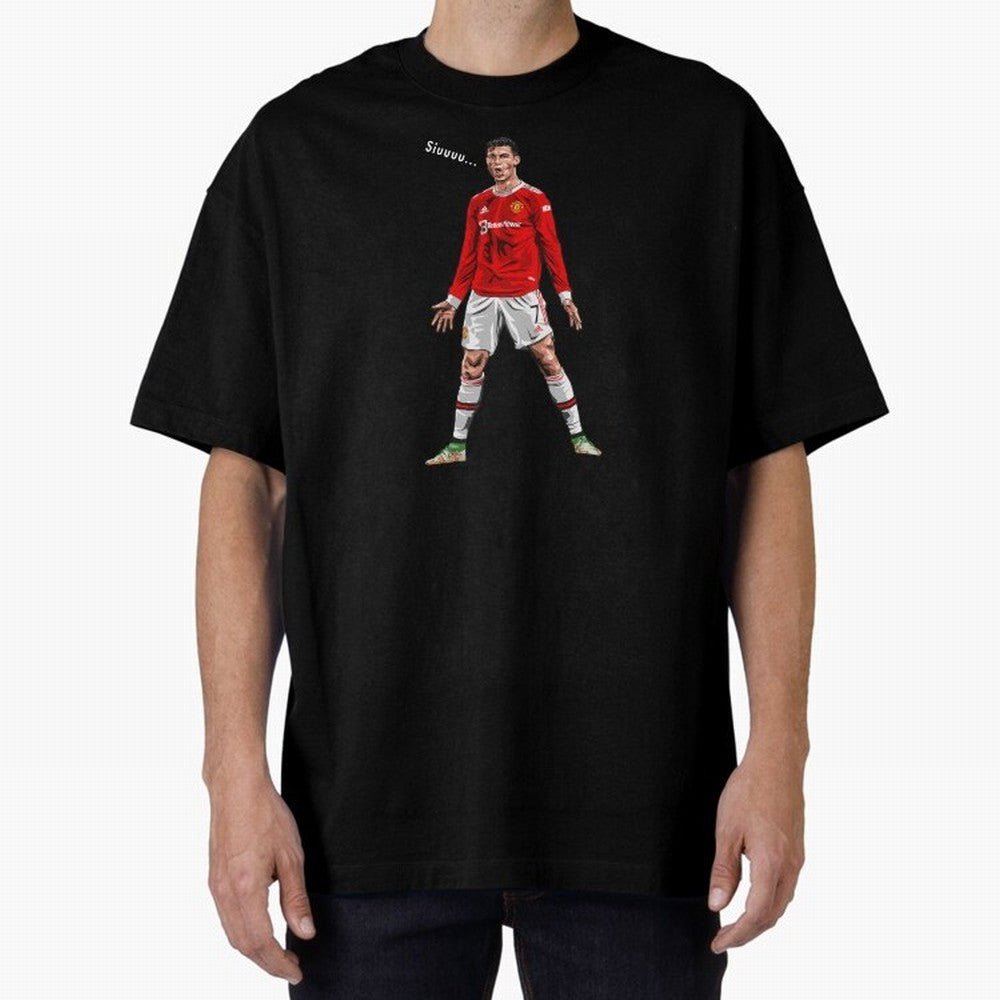 Christiano Ronaldo CR7 Siuuuuu... Oversized T-Shirt Unlock the FIFA World Cup 2026 Group Stage Journey through Mbappe and Neymar Highlights, Brazil Pride, Stadium Chants, National Pride, Trophy Dreams and Unforgettable Football Memories; Ideal for