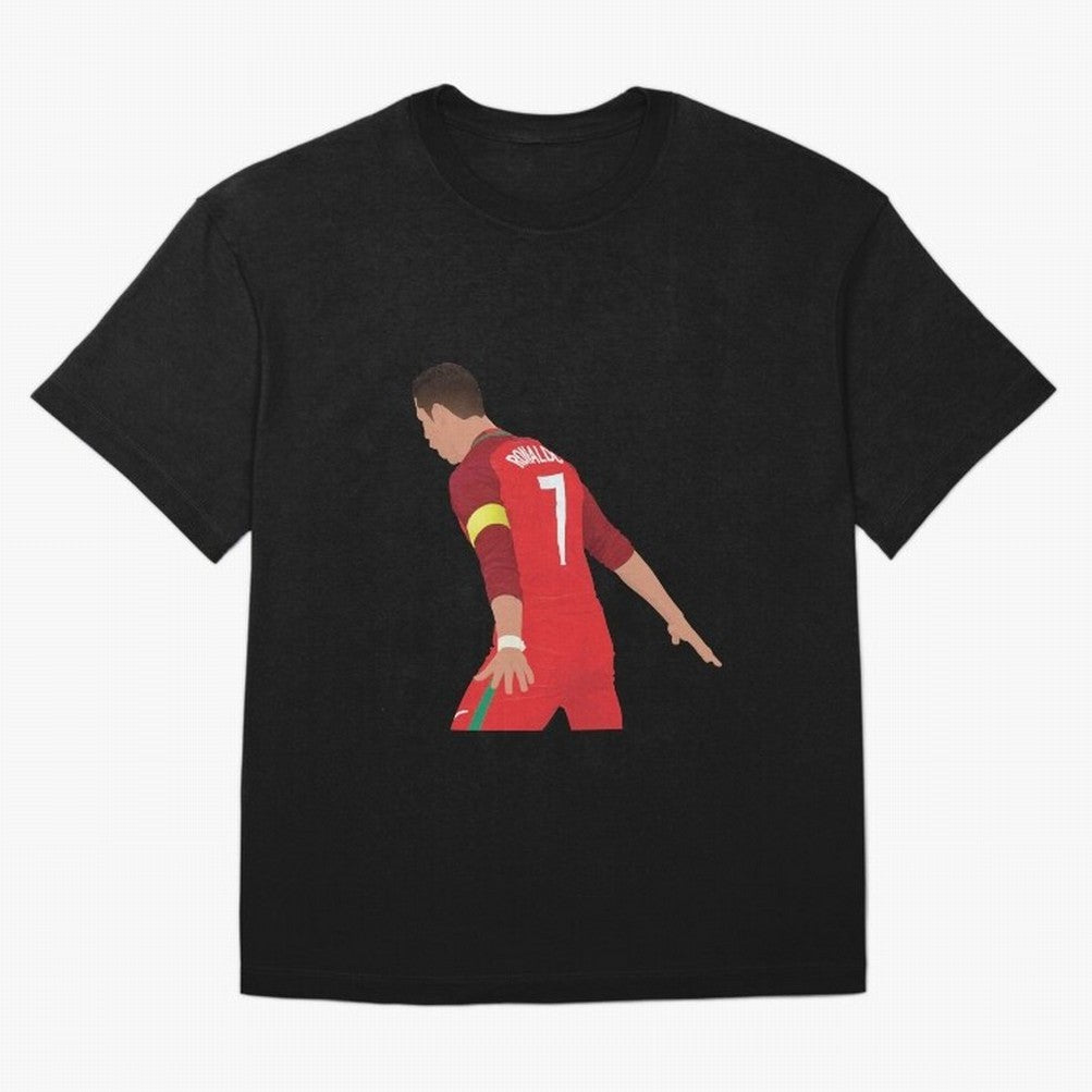 Cristiano Ronaldo - Portugal Oversized T-Shirt Keep the Legacy of FIFA World Cup 2026 Spirit, Capturing Spain and Netherlands, Cristiano Ronaldo, Haaland and CR7, Global Supporter Spirit, Legendary Goals, National Colors and Tournament Celebration;