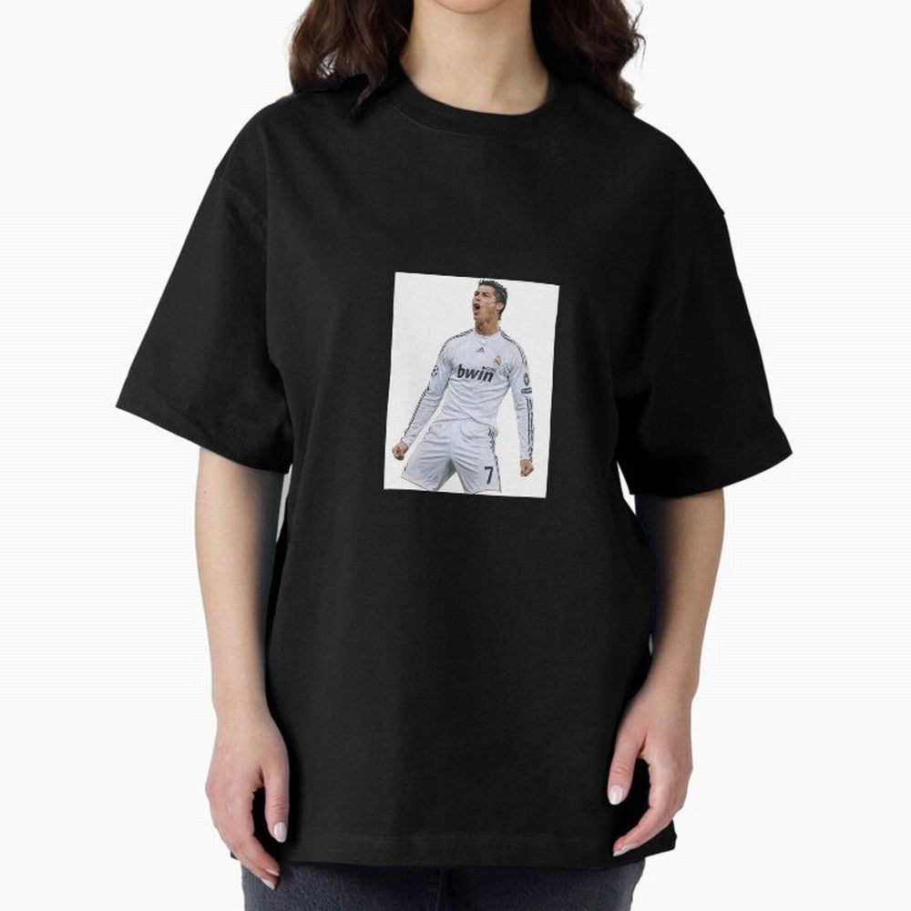 Cristiano Ronaldo 2009 real madrid cr7 Oversized T-Shirt Celebrate the Magic of Global Football Passion for FIFA World Cup 2026, Filled with Messi, CR7 and Mbappe, France and Portugal, Retro Football Energy, Iconic Rivalries, Trophy Chase Drama and
