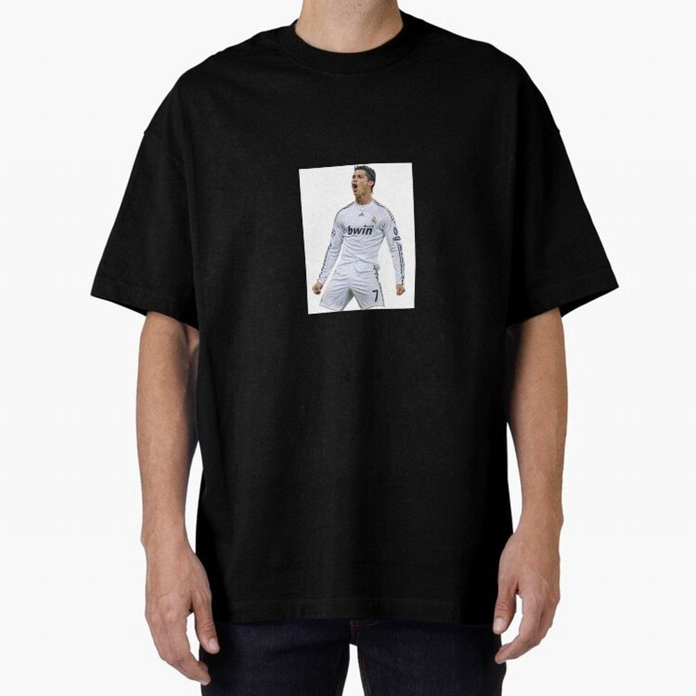 Cristiano Ronaldo 2009 real madrid cr7 Oversized T-Shirt Celebrate the Magic of Global Football Passion for FIFA World Cup 2026, Filled with Messi, CR7 and Mbappe, France and Portugal, Retro Football Energy, Iconic Rivalries, Trophy Chase Drama and