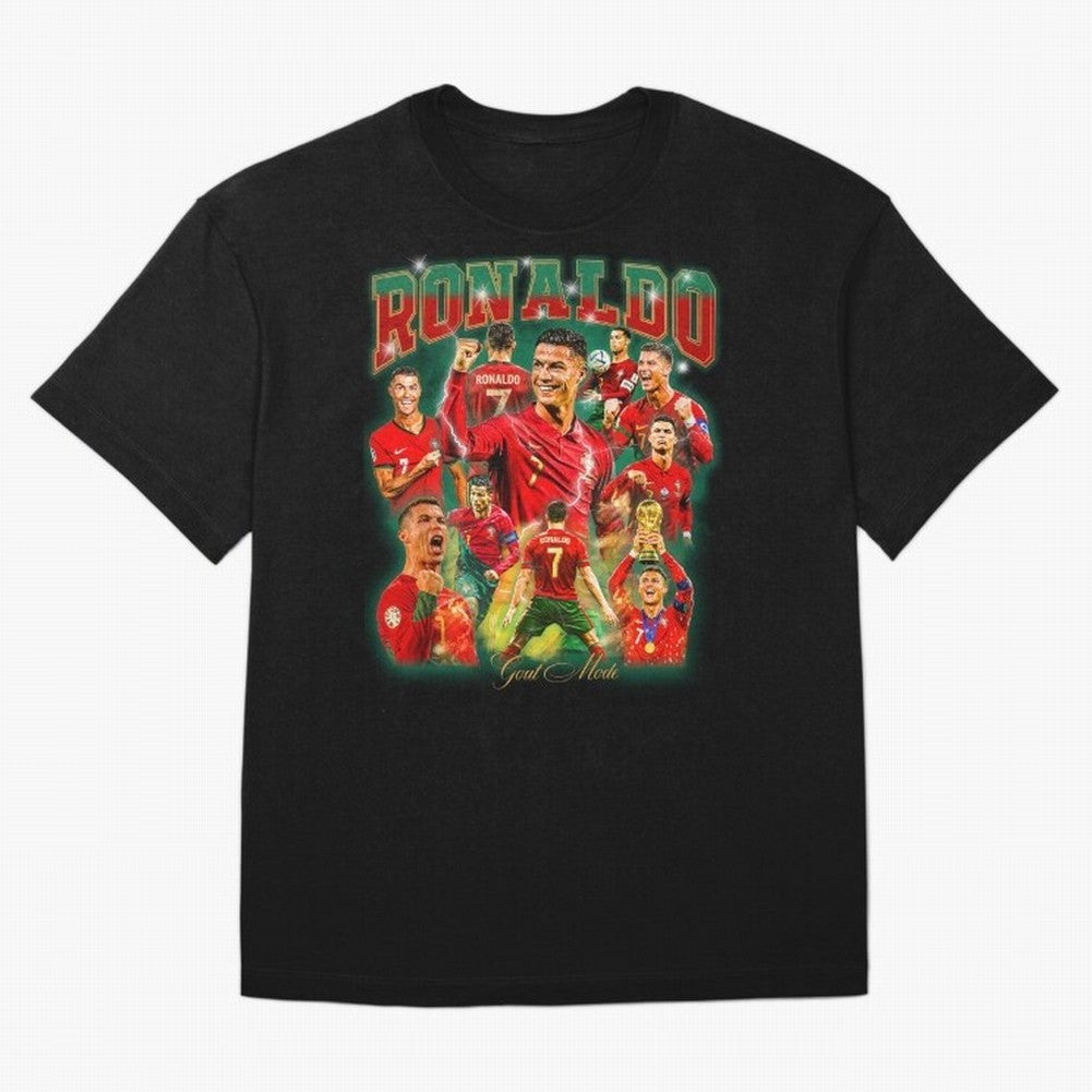 Ronaldo Vintage Bootleg Design Oversized T-Shirt Bring Match Day Fire to Match Day Hype around FIFA World Cup 2026, Neymar, Argentina and Brazil, Classic Soccer Heritage, Championship Pressure, Fan Loyalty and International Pride; Great for