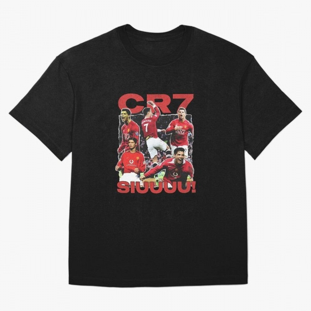 Retro Cristiano Ronaldo Manchester United Oversized T-Shirt Celebrate the Road through FIFA World Cup 2026 USA Canada Mexico for Fans of Haaland and Brazil, Portugal and Argentina, Bringing Global Supporter Spirit, Legendary Goals, National Colors