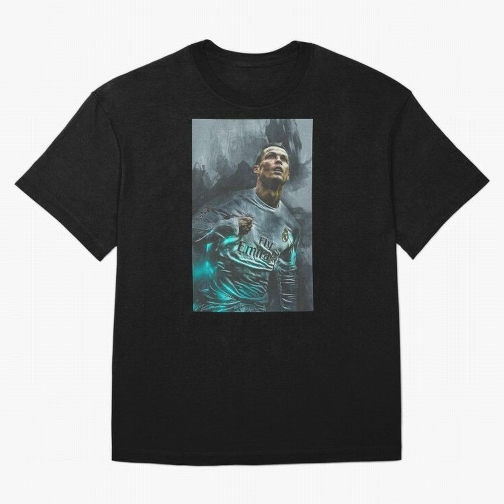 Cristiano Ronaldo iPhone Case Oversized T-Shirt Capture FIFA World Cup 2026 Group Stage with Haaland and Mbappe, France Energy, Championship Spirit, Famous Goals, Roaring Crowds and International Football Unity; Great for Watch Parties, Sports