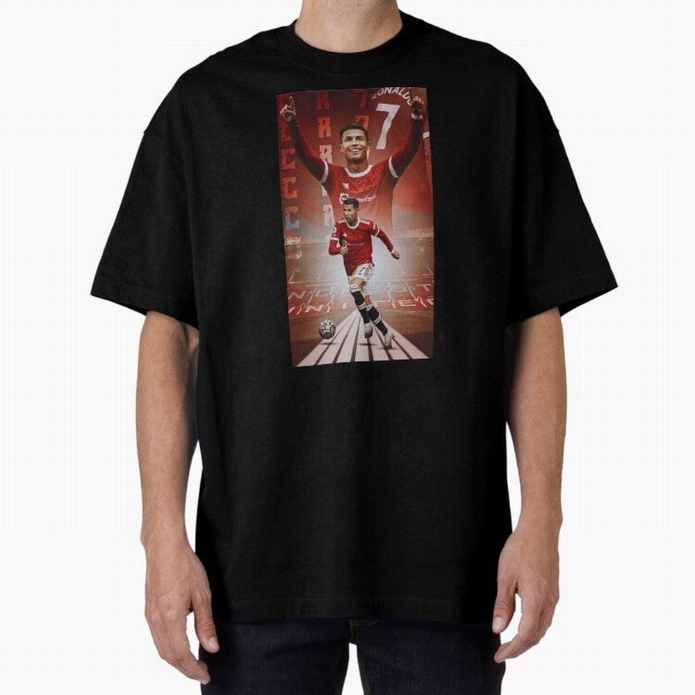 Cristiano Ronaldo Manchester Home 202122 , Ronaldo Gifts, Ronaldo Best Selling , Ronaldo Top Items Oversized T-Shirt Follow the Final Road of Global Football Passion for FIFA World Cup 2026, Built around Haaland and Mbappe, England, Global