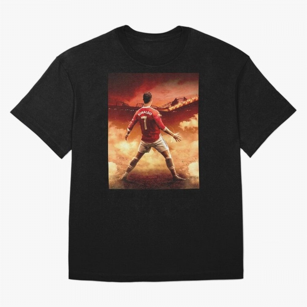 Ronaldo Cr7 Siuuu Manchester,Ronaldo Gifts,Ronaldo Cover,Ronaldo Prints Oversized T-Shirt Fuel Your Fan Pride for FIFA World Cup 2026 USA Canada Mexico Spirit, Made for Portugal, Messi, Neymar and Mbappe, Supporter Pride, Iconic Celebrations,