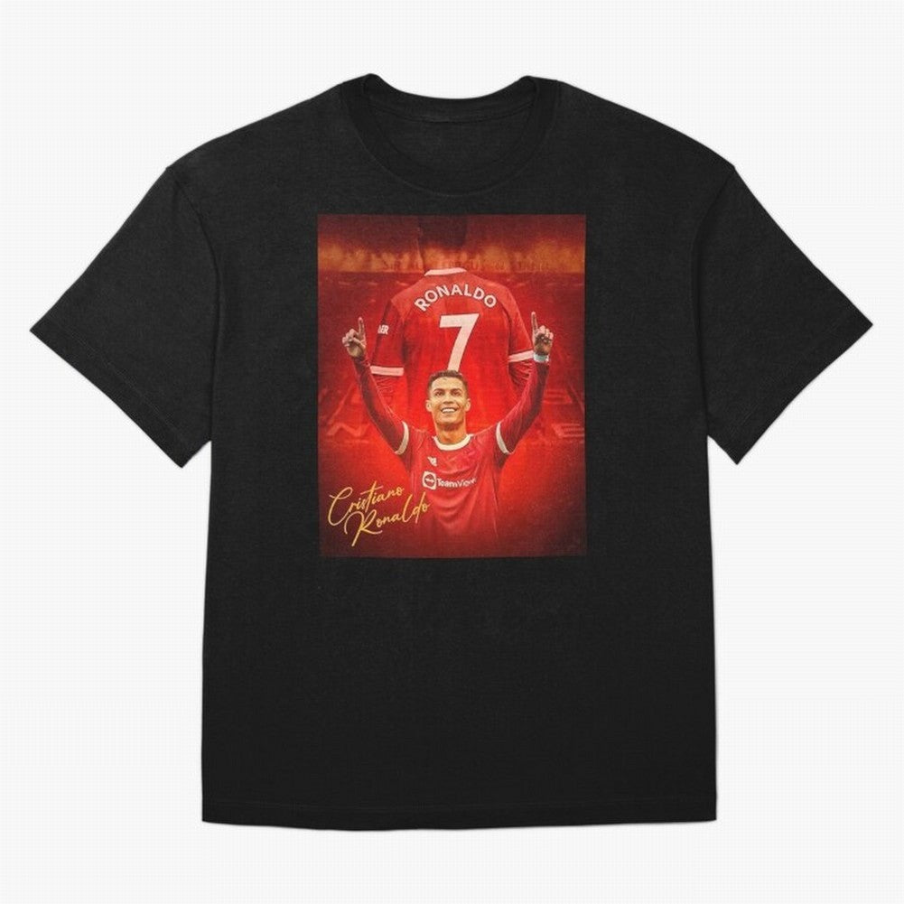 Cristiano Ronaldo Poster Oversized T-Shirt Stand with the FIFA World Cup 2026 Group Stage Journey through Mbappe Highlights, Argentina, France and Brazil Pride, Retro Football Energy, Iconic Rivalries, Trophy Chase Drama and Stadium Atmosphere;