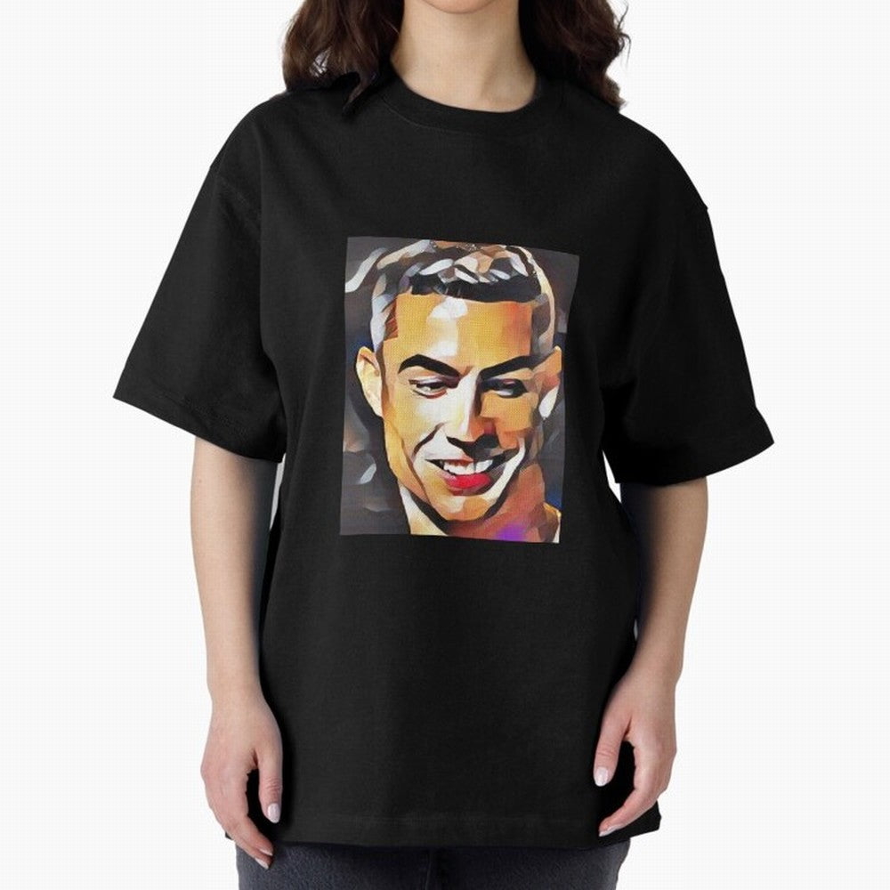 Cristiano Ronaldo Oversized T-Shirt Feel the Trophy Chase of Global Football Passion for FIFA World Cup 2026 USA Canada Mexico, Connected to Haaland, England, Fan Favorite Moments, National Team Passion, Big Match Drama and Soccer History; Perfect