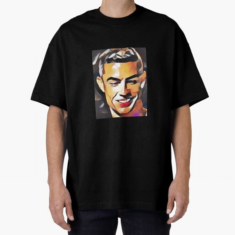 Cristiano Ronaldo Oversized T-Shirt Feel the Trophy Chase of Global Football Passion for FIFA World Cup 2026 USA Canada Mexico, Connected to Haaland, England, Fan Favorite Moments, National Team Passion, Big Match Drama and Soccer History; Perfect
