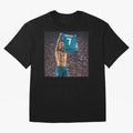 Ronaldo Holding Number Seven Shirt Oversized T-Shirt Bring Retro Soccer Energy to FIFA World Cup 2026 Group Stage Spirit, Capturing England, Neymar, Classic Soccer Heritage, Championship Pressure, Fan Loyalty and International Pride; Great for