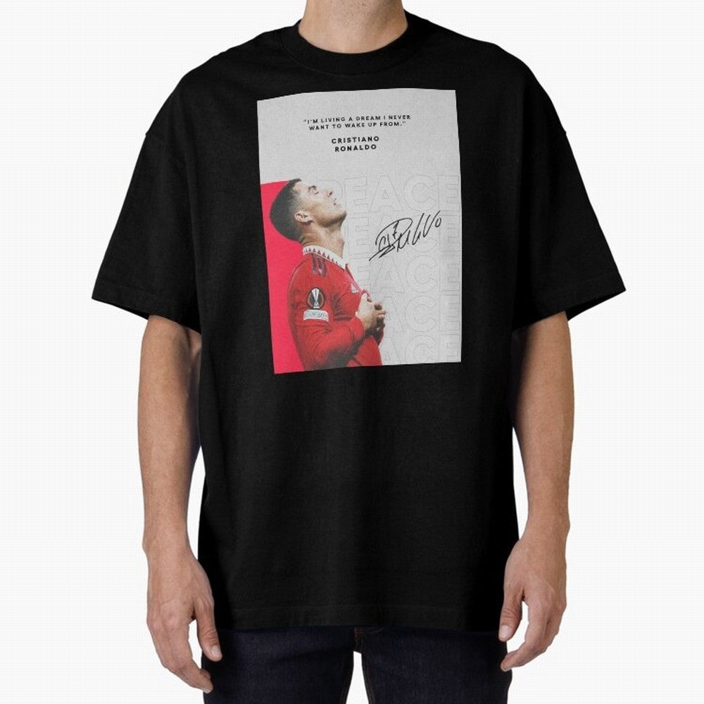 PEACE OF MIND Oversized T-Shirt Enjoy the Biggest Football Party of Global Football Passion for FIFA World Cup 2026 USA Canada Mexico, Centered on Mbappe, Argentina and Brazil, Game Day Rituals, Football Legends, Country Pride and the Road to the
