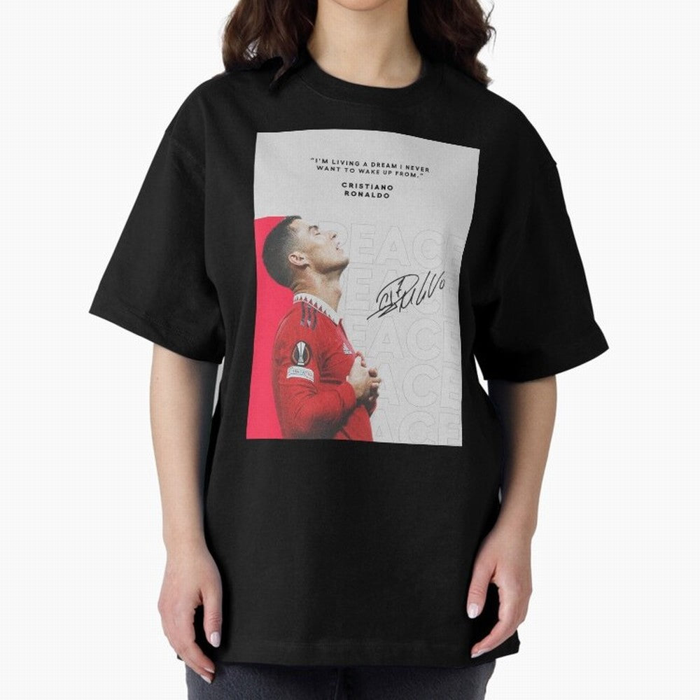 PEACE OF MIND Oversized T-Shirt Enjoy the Biggest Football Party of Global Football Passion for FIFA World Cup 2026 USA Canada Mexico, Centered on Mbappe, Argentina and Brazil, Game Day Rituals, Football Legends, Country Pride and the Road to the