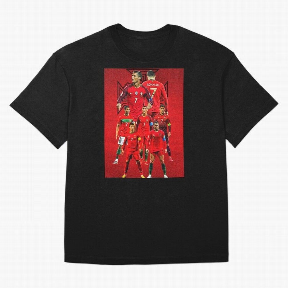 ronaldo Oversized T-Shirt Represent FIFA World Cup 2026 Group Stage Spirit, Centered on France and Portugal, Haaland, Football History, Final Match Energy, Crowd Noise and Once in a Lifetime Moments; Created for Match Day Parties, Soccer Gifts, Fan