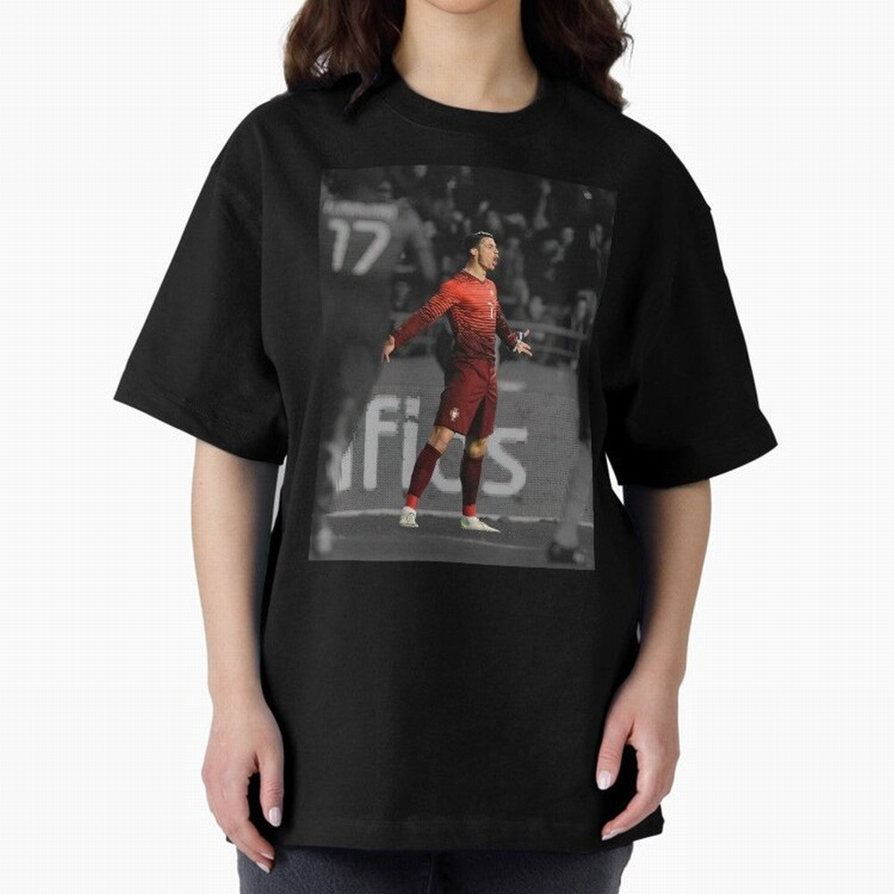 Cristiano Ronaldo Siuuuuuu,Ronaldo Gifts, Ronaldo Best Selling , Ronaldo Top Items Oversized T-Shirt Celebrate National Team Dreams in Global Football Passion for FIFA World Cup 2026 Group Stage, Capturing CR7, Brazil, Vintage Soccer Flavor, Modern