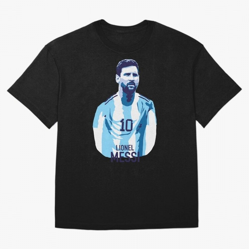 Messi Oversized T-Shirt Support FIFA World Cup 2026 USA Canada Mexico Spirit, Inspired by Portugal, Neymar, Haaland and Cristiano Ronaldo, Sports Nostalgia, International Competition, Famous Players and Unforgettable Victories; Ideal for Passionate