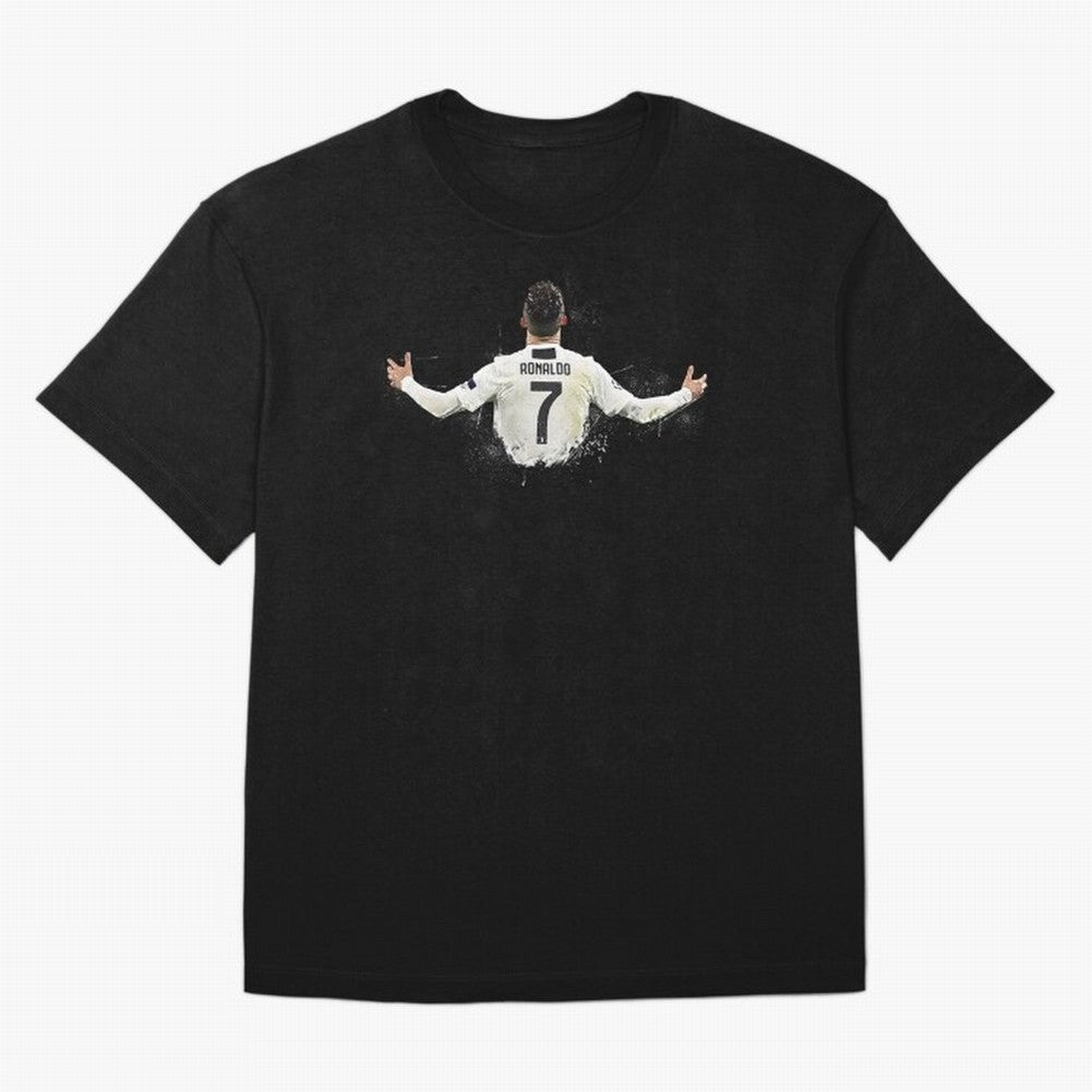 Cristiano Ronaldo Juventus Abstract Paintings Oversized T-Shirt Follow the Final Road of FIFA World Cup 2026 for Fans of CR7 and France and Portugal, Bringing Tournament Hype, Historic Matchups, Family Viewing Parties and Global Sports Pride; Ideal