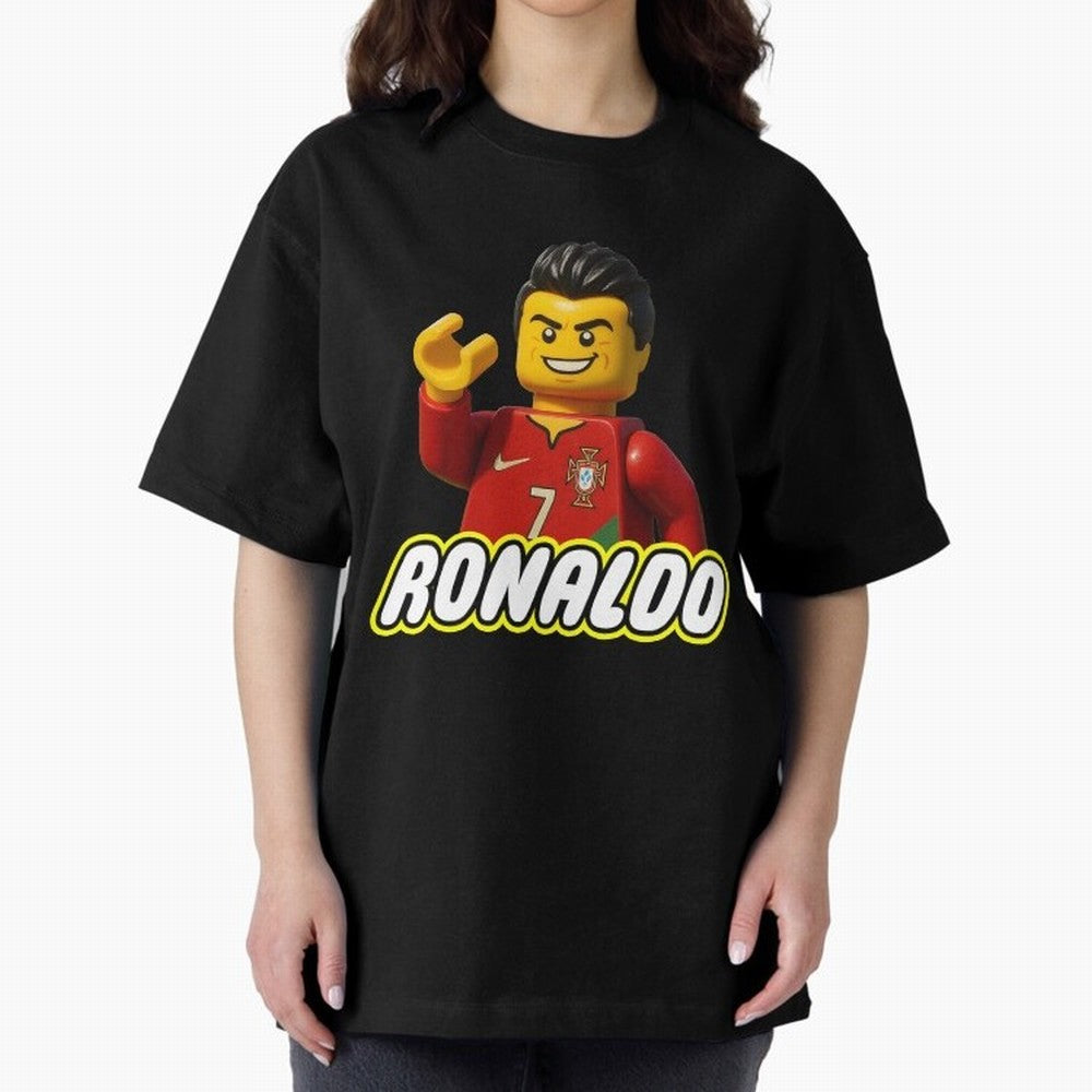Block CR7 Oversized T-Shirt Celebrate Golden Goal Energy in FIFA World Cup 2026 Group Stage Connected to Mbappe and Neymar, Brazil Energy, Football Passion, Legendary Performances, Festival Vibes and Supporter Community; Perfect for Fans,