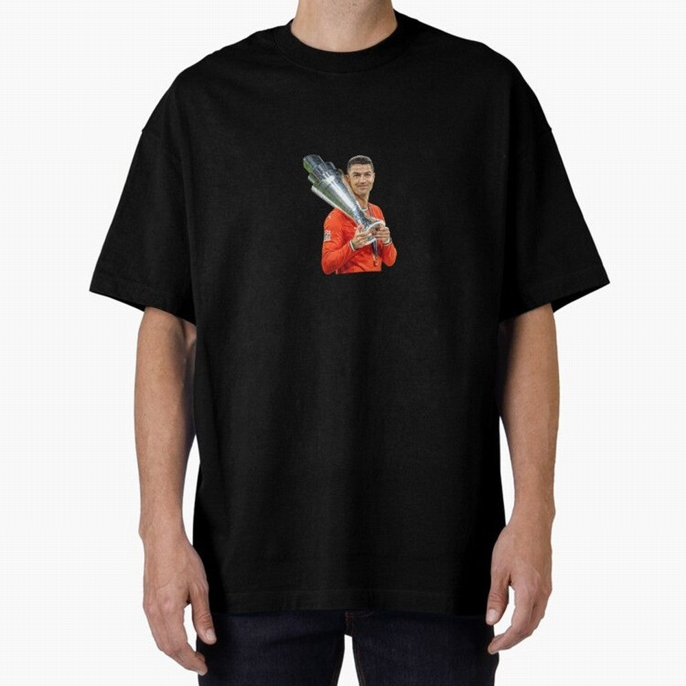 CR7 - Portugal Oversized T-Shirt Celebrate Supporters United by Match Day Hype around FIFA World Cup 2026 USA Canada Mexico, Neymar, Haaland and Cristiano Ronaldo, Spain, Fan Favorite Moments, National Team Passion, Big Match Drama and Soccer