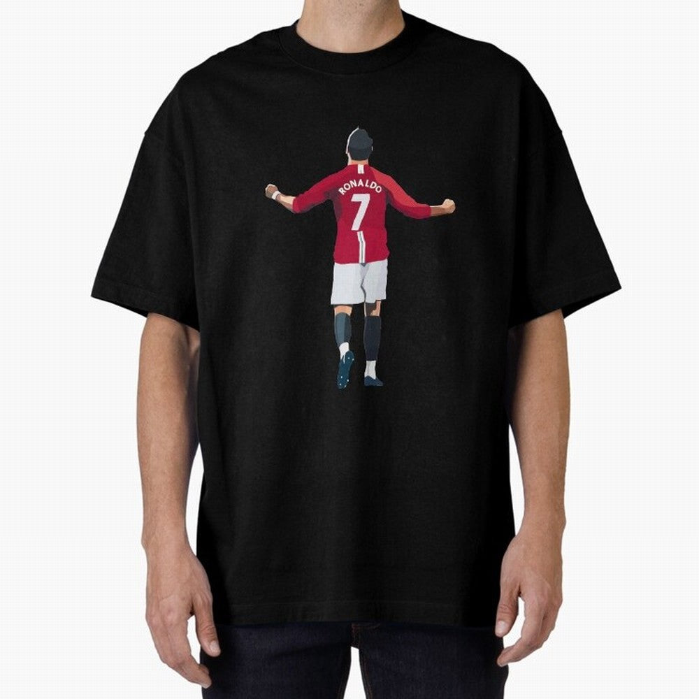 Cristiano Ronaldo Oversized T-Shirt Honor Champions and Dreams in the FIFA World Cup 2026 Journey through Haaland Highlights, Argentina and Brazil Pride, Vintage Soccer Flavor, Modern Football Stars, National Flags and Final Night Emotion; Built