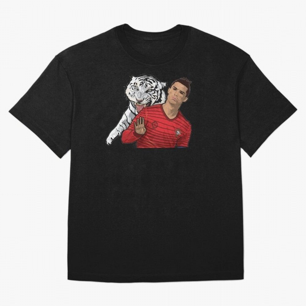 Cristiano Ronaldo Oversized T-Shirt Share the Excitement of FIFA World Cup 2026 for Fans of Messi, CR7 and Mbappe and Spain and Netherlands, Bringing Sports Nostalgia, International Competition, Famous Players and Unforgettable Victories; Made for