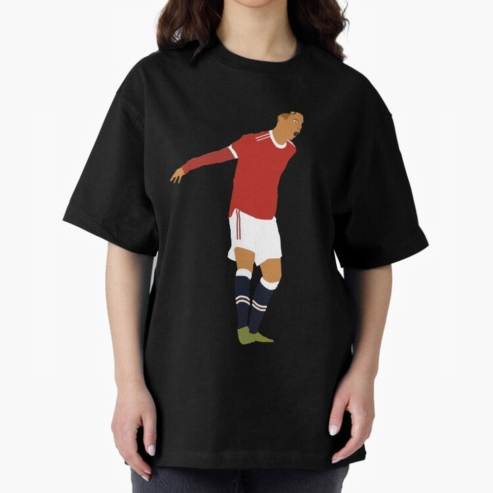 Cristiano Ronaldo Manchester United Oversized T-Shirt Represent Fans Who Live for FIFA World Cup 2026 Group Stage Spirit, Connected to Netherlands, Mbappe and Neymar, Worldwide Fan Energy, Dramatic Goals, Stadium Lights and Championship