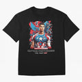 Cristiano Ronaldo Captain Portuguese Oversized T-Shirt Relive Match Day Hype around FIFA World Cup 2026, Cristiano Ronaldo, Argentina, France and Brazil, Stadium Memories, Football Loyalty, International Chants and Championship Tradition; Perfect