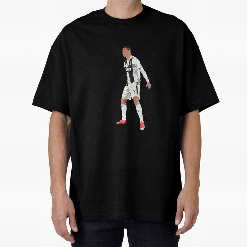 Cristiano Ronaldo Oversized T-Shirt Join Supporters Worldwide for Match Day Hype around FIFA World Cup 2026 USA Canada Mexico, Haaland and Mbappe, France, Sports Nostalgia, International Competition, Famous Players and Unforgettable Victories; Made