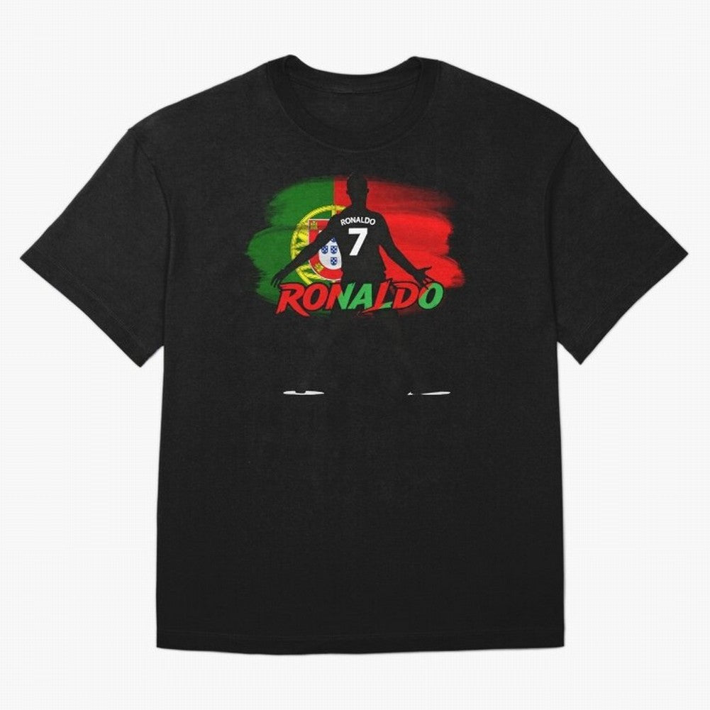 Portugal CR7 Fan World Cup Oversized T-Shirt Bring Stadium Energy to FIFA World Cup 2026 Highlighting Messi, Brazil, Portugal and Argentina Energy, Championship Spirit, Famous Goals, Roaring Crowds and International Football Unity; Ideal for