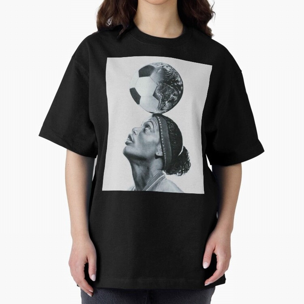 Art Ronaldinho Illustration Oversized T-Shirt Feel the Heartbeat of the FIFA World Cup 2026 Group Stage Journey through CR7 Highlights, Brazil, Portugal and Argentina Pride, Fan Favorite Moments, National Team Passion, Big Match Drama and Soccer