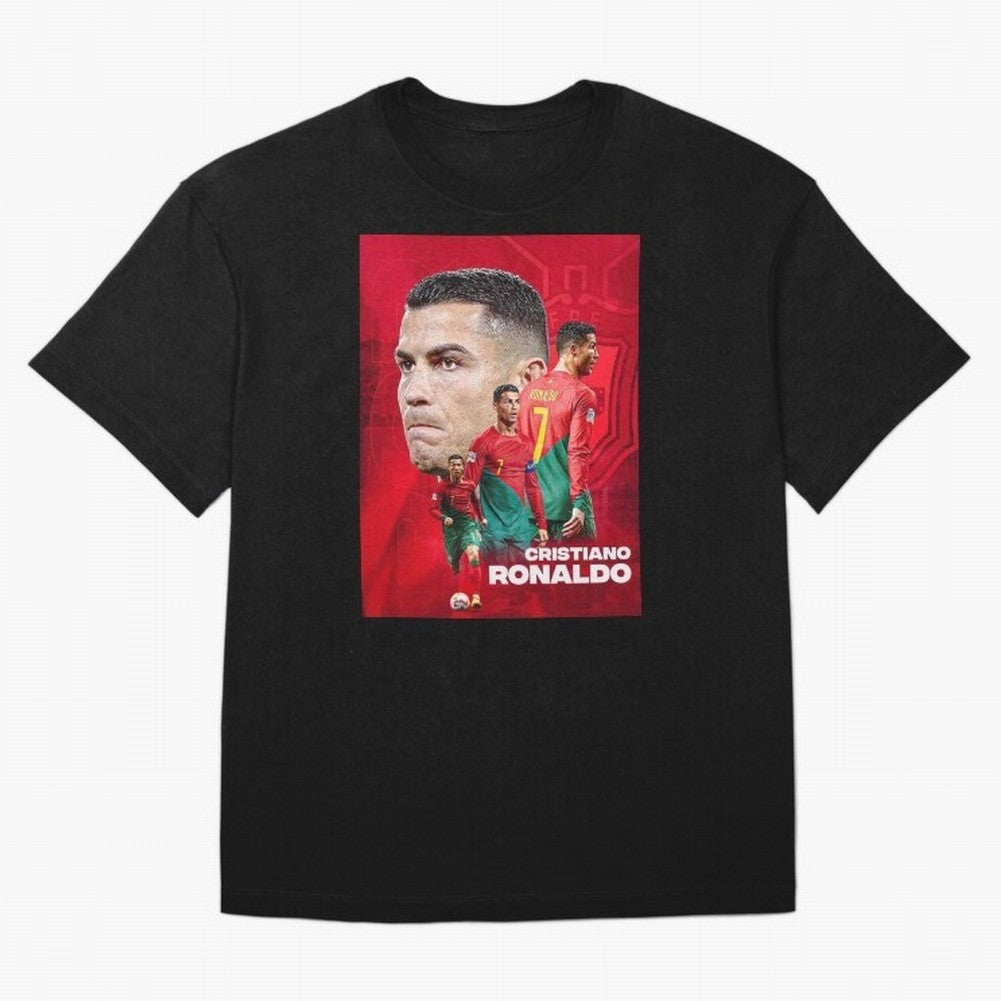 CRISTIANO RONALDO WORLD CUP 2022 Oversized T-Shirt Live the Energy of FIFA World Cup 2026 Spirit, Capturing Argentina, France and Brazil, Neymar, Retro Football Energy, Iconic Rivalries, Trophy Chase Drama and Stadium Atmosphere; Perfect for People
