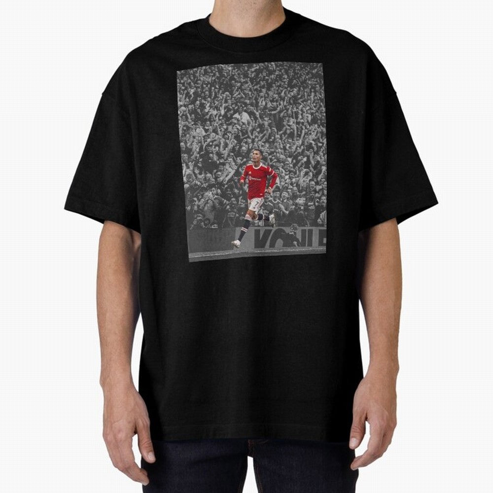Ronaldo Cr7 Highlights Moment Manchester,Ronaldo Gifts,Ronaldo Cover,Ronaldo Prints Oversized T-Shirt Show Support during Global Football Passion for FIFA World Cup 2026, Featuring Messi, CR7 and Mbappe, Argentina and Brazil, Game Day Rituals,