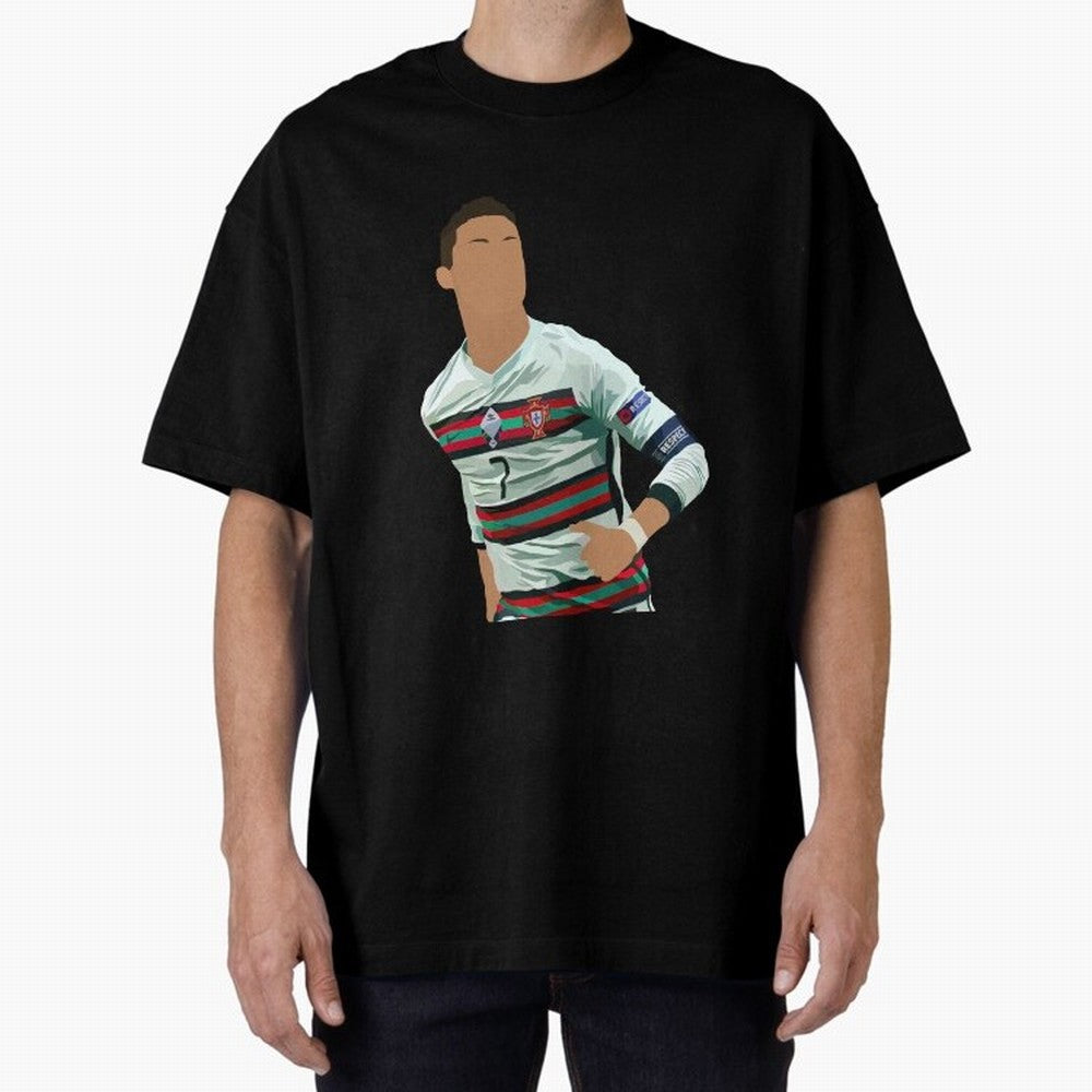 Cristiano Ronaldo Portugal Oversized T-Shirt Join Match Day Hype around FIFA World Cup 2026 USA Canada Mexico, Mbappe and Neymar, Portugal, Spain and Germany, Stadium Memories, Football Loyalty, International Chants and Championship Tradition;