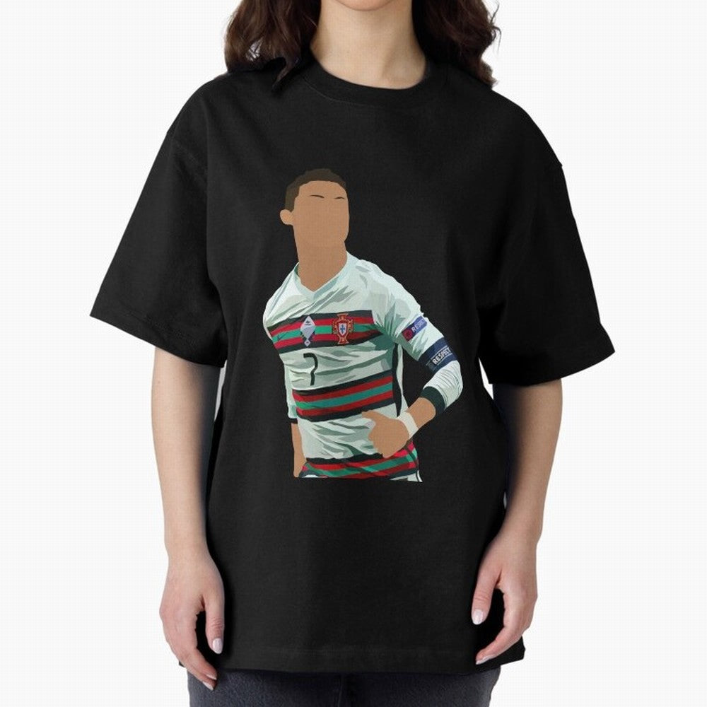 Cristiano Ronaldo Portugal Oversized T-Shirt Join Match Day Hype around FIFA World Cup 2026 USA Canada Mexico, Mbappe and Neymar, Portugal, Spain and Germany, Stadium Memories, Football Loyalty, International Chants and Championship Tradition;