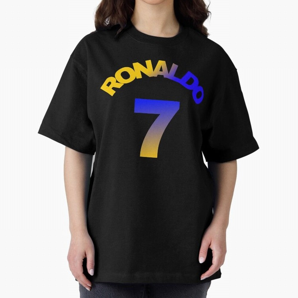 Cristiano Ronaldo Manchester United Oversized T-Shirt Experience the Global Stage of Match Day Hype around FIFA World Cup 2026 Group Stage, Messi and Cristiano Ronaldo, France and Portugal, Fan Favorite Moments, National Team Passion, Big Match