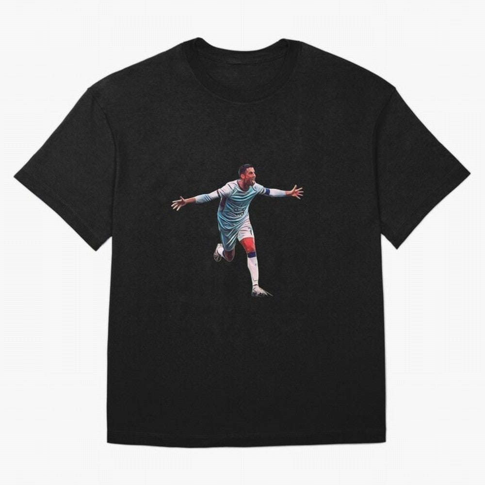 other celebration from the goat Oversized T-Shirt Join the Global Buzz around Global Football Passion for FIFA World Cup 2026 Group Stage, Highlighting Messi, CR7 and Mbappe, Portugal, Spain and Germany, Stadium Chants, National Pride, Trophy