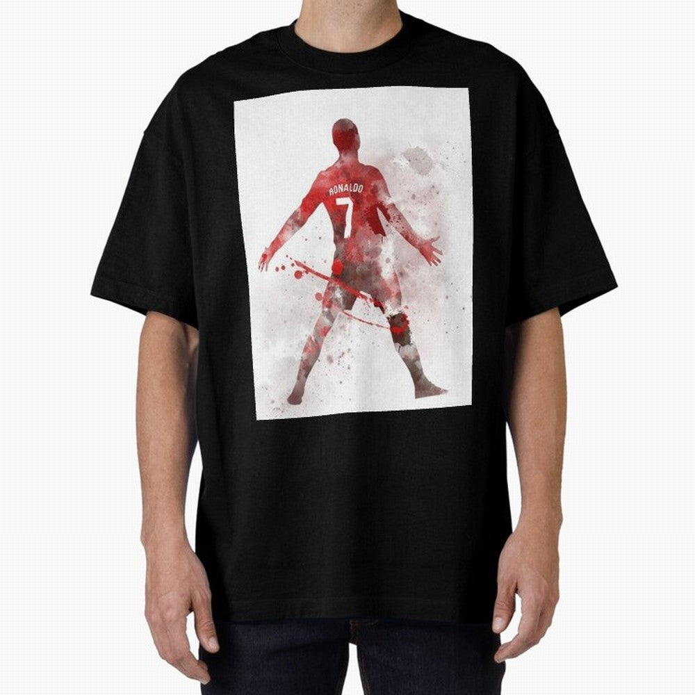 Cristiano Ronaldo Oversized T-Shirt Honor the Football Icons of the FIFA World Cup 2026 USA Canada Mexico Journey through Messi Highlights, Brazil Pride, Stadium Chants, National Pride, Trophy Dreams and Unforgettable Football Memories; Ideal for