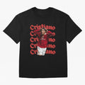 CR7 Oversized T-Shirt Turn Up for the FIFA World Cup 2026 Journey through CR7 and Messi Highlights, Portugal Pride, Classic Soccer Heritage, Championship Pressure, Fan Loyalty and International Pride; Great for Supporters Who Love Legendary